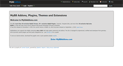 Desktop Screenshot of mybbaddons.com